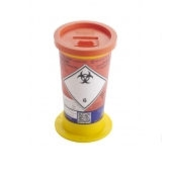 Daniels Sharpsguard Orange 0.6 Litre Mini Sharps Bin (DD478OL)