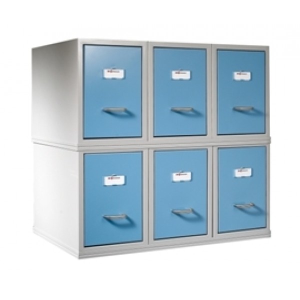 Amerson 6 Drawer Modular Filing Cabinet For (3 x 2) For FP25 Dental Records (3M6H103X2) 