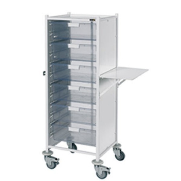 Sunflower Vista 120 Trolley - 6 Double Depth Clear Trays (Sun-MPT122C)