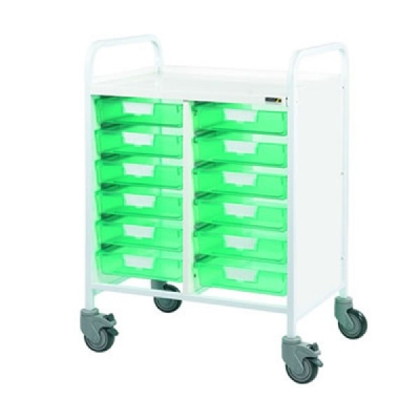 Sunflower Vista 60 Trolley - 12 Single Green Trays (Sun-MPT60G)