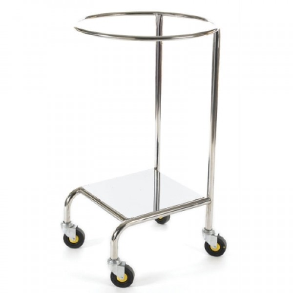 Beaver Soiled Linen Trolley Stainless Steel - Single With Platform (CA4735)