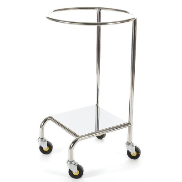 Beaver Soiled Linen Trolley Stainless Steel - Single With Platform (CA4735)