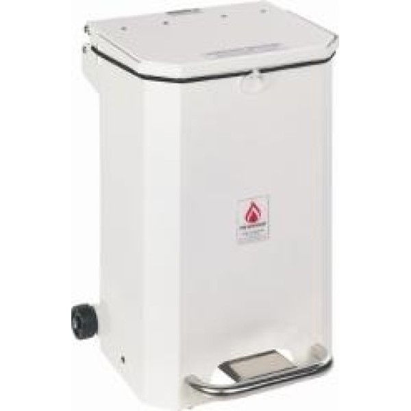 Sunflower Flame Retardant Bin 50 Litre, White Lid (Sun-BIN50/White)