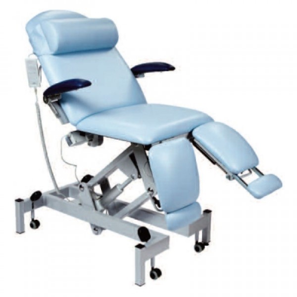 Sunflower Fusion Podiatry Chair Electric Height Adjustment - Gas Assisted Head and Split Adjustable Length Foot Section (SUN-FPODE1)