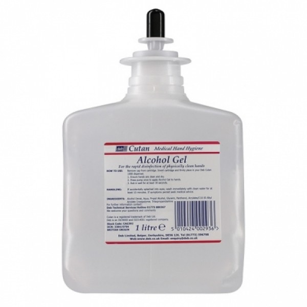 Deb Cutan Hand Sanitizer Gel 1 Litre Cartridge (CAG392)