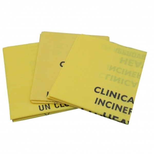 Clinical Waste Bag Yellow Heavy Duty 203x711x990mm (4 x 25) (CX25/M085)