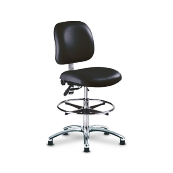 Bristol Maid Medical Clean Room Chair - High - Footring & Glides (5TC311)