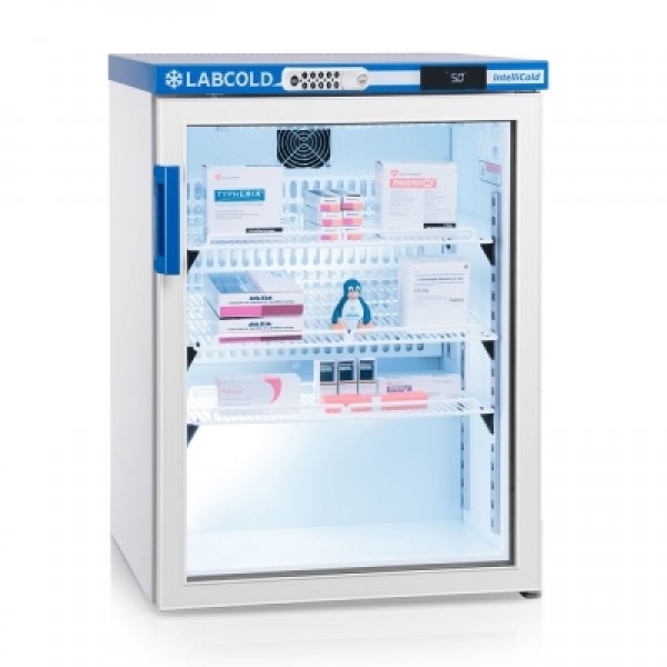 Labcold IntelliCold Glass Door Pharmacy Fridge / Vaccine Refrigerator with Touch Screen and Digital Door Lock (150 Litres) (RLDG0519Diglock)