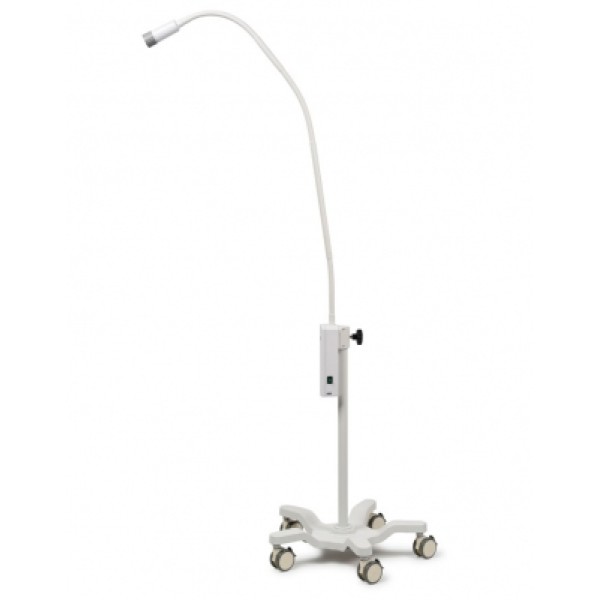 Opticlar 3W LED Examination Light - Mains powered/ Rechargeable, Flexible Arm, Dedicated mobile trolley (520.000.054MR)