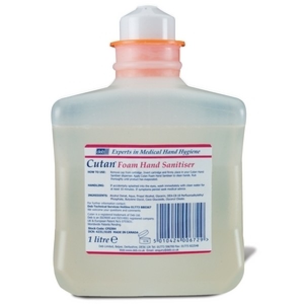 Deb Cutan Hand Sanitiser Foam 1 Litre Cartridge (CFS39H)