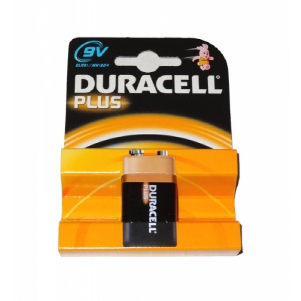 Duracell Plus PP3 Battery 9V Alkaline (Single) (6LR61) (MN1604)