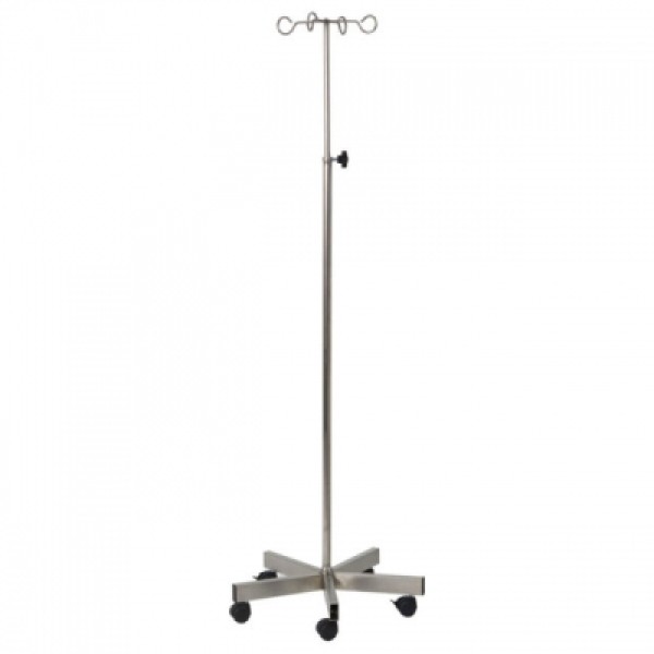 Beaver Stainless Steel Infusion Stand - 4 Hook (CA3467)