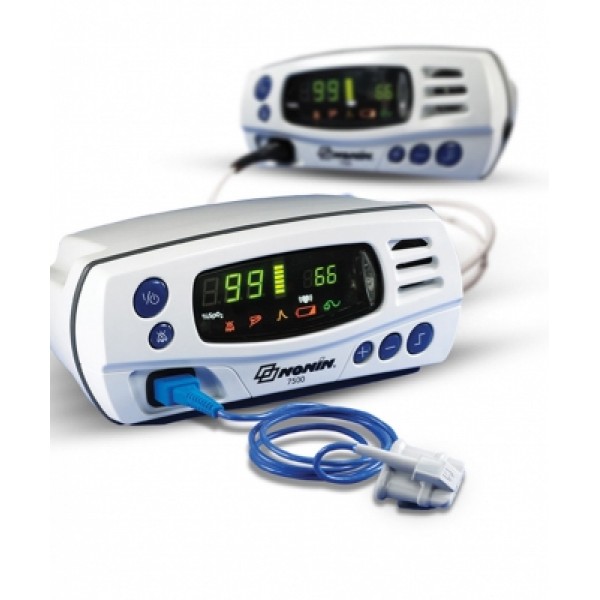 Nonin Portable Tabletop  Pulse Oximeter with Alarms and PRO Stand (7500FS)