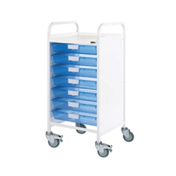 Sunflower Vista 55 Trolley - 7 Single Depth Blue Trays (Sun-MPT55B)