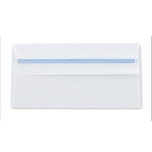 Initiative Envelope DL 80gsm Self Seal Plain White (Box of 1000) (EN2624)