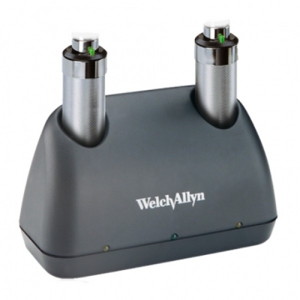 Welch Allyn Universal Desk Charger with 2 NiCad Handles 3.5V (71714)