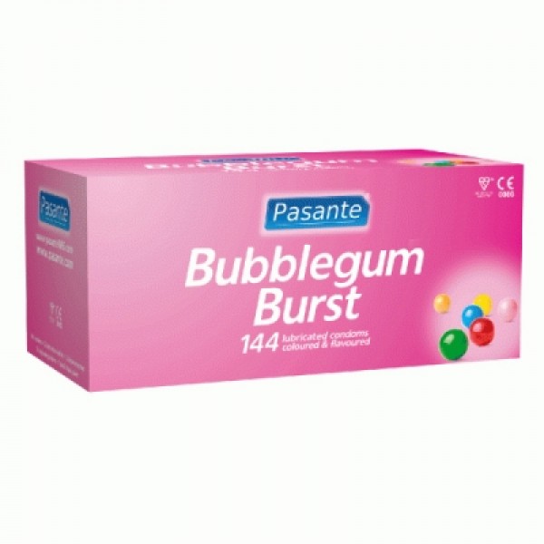 Pasante Bubblegum Burst Condoms Clinic Pack of 144 (1162)