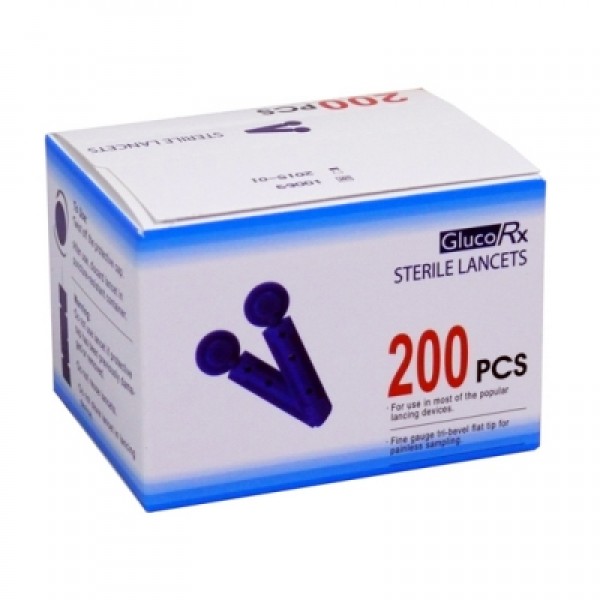 GlucoRX Lancets Sterile (Pack of 200) (3491354)