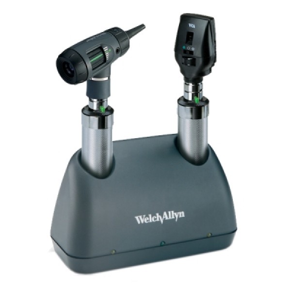 Welch Allyn Prestige Desk Set wtih 2 NiCad Handles (71824-M)