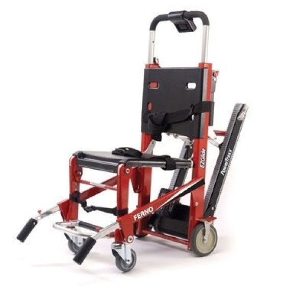 EZ Glide Power Traxx (Platinum) Evacuation Chair, with IV Pole & Rear Folding Handles (60-0175-005)