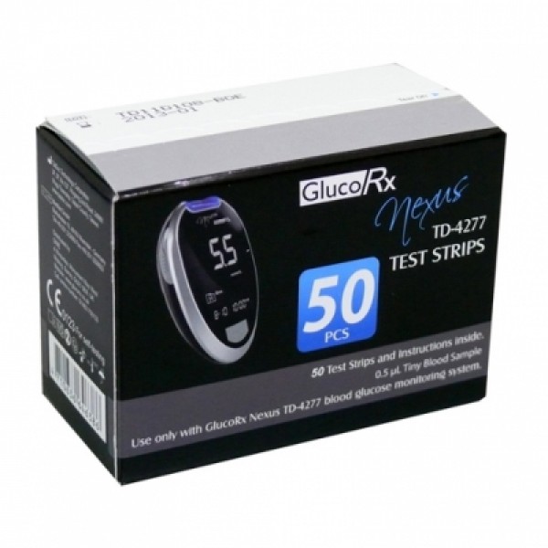 GlucoRx Nexus Glucose Test Strips (Pack of 50) (355-2726)
