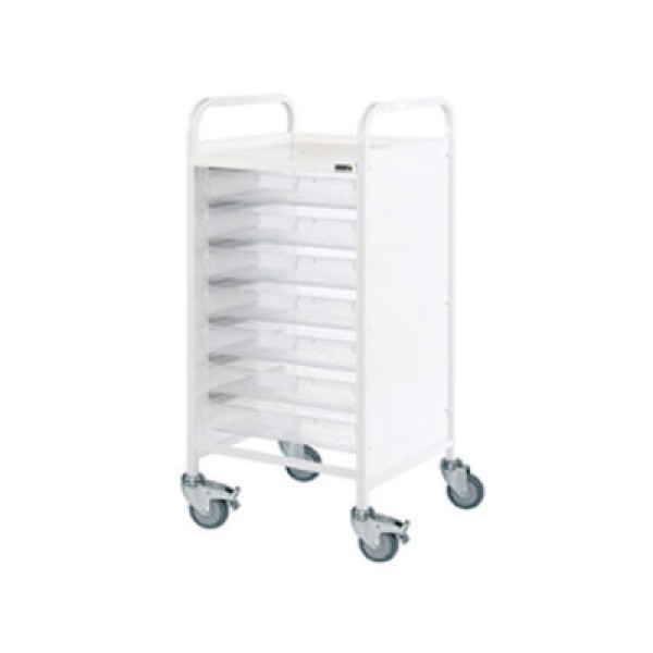 Sunflower Vista 55 Trolley - 7 Single Depth Clear Trays (Sun-MPT55C)