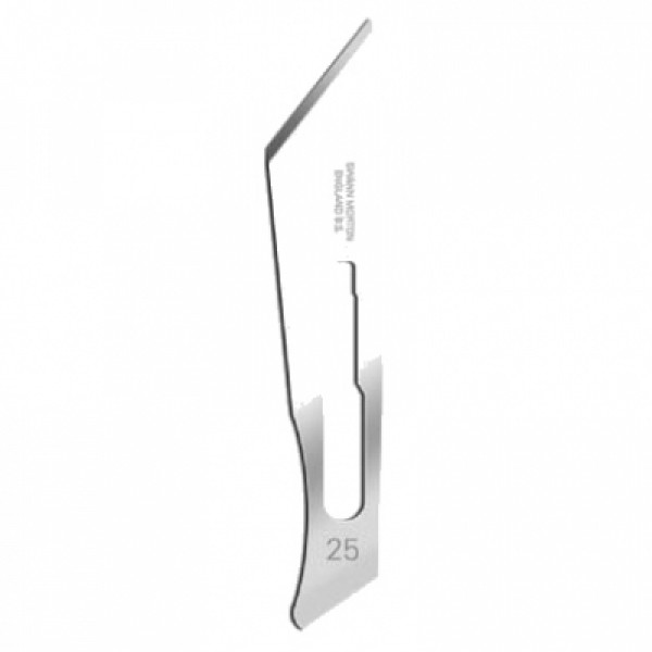 Swann Morton Standard Surgical Blades No.25, Sterile, Stainless Steel (Pack of 100) (0312)