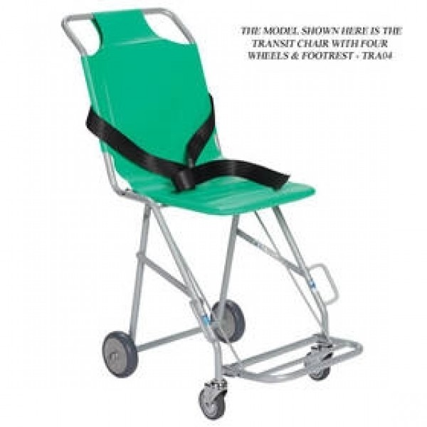 Sidhil Transit Chair with Four Wheels (front braked) and Foot Rest (TRA07)