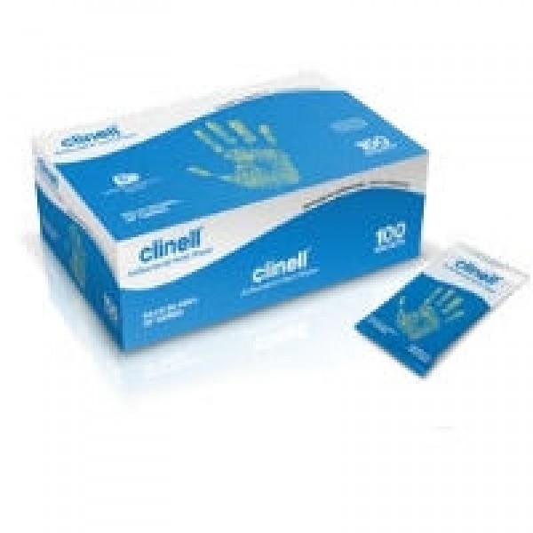 Clinell Antibacterial Hand Wipes (Pack of 100) (CAHW100)