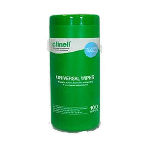 Clinell Universal Disinfection Wipes In Tub (Tub of 100) (CWTUB100)