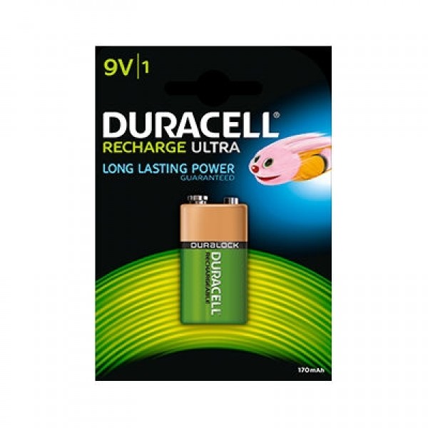 Duracell Rechargeable 9V NiMH Battery 