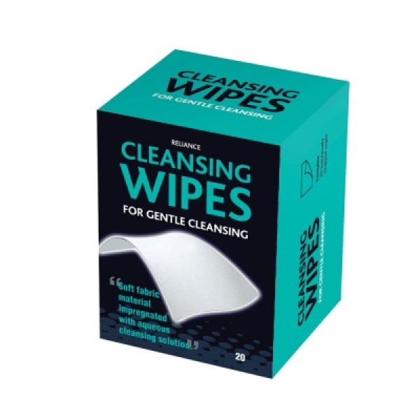 Reliance Alcohol-Free Cleansing Wipes (Box of 20) (RL970) 
