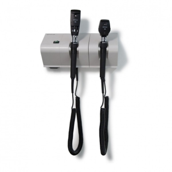 Opticlar Twin Handle Wall Unit LED AL68 Ophthalmoscope Set with LED Streak Retinoscope (100.030.130)