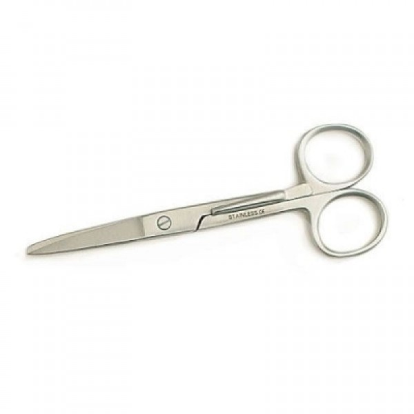 AW Reusable Dressing Scissors Sharp/Blunt 5 Inch (13cm) Straight With Clip (A.203.13)