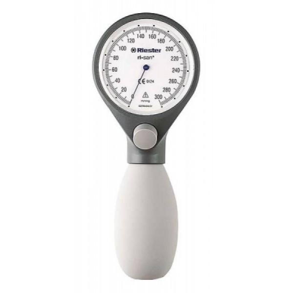 Riester Ri-San Palm Sphygmomanometer with Adult Cuff Slate Grey (LF1512)