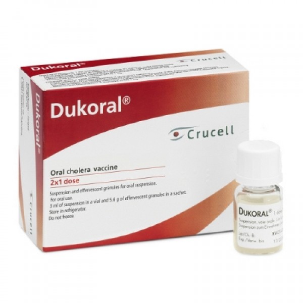 Dukoral (Oral Cholera Vaccine) Vial (Pack of 2)