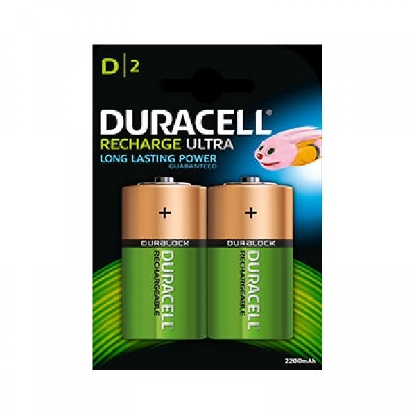 Duracell Rechargeable Ultra D NiMH Batteries (Pack of 2)