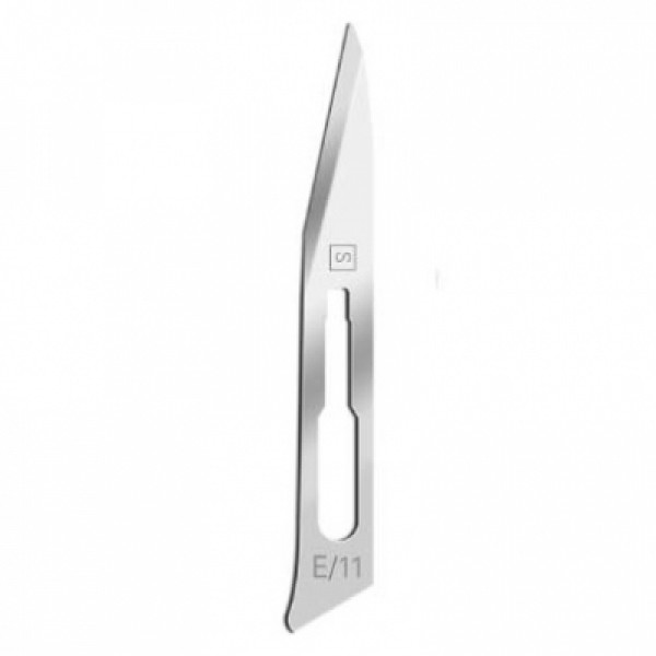 Swann Morton Standard Surgical Blades Sabre No.E/11, Sterile, Carbon Steel (Pack of 100) (0263)