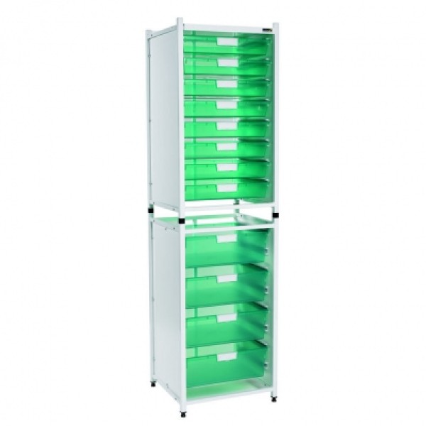 Sunflower Vista High Level Module - 8 Single & 4 Double Depth Green Trays (Sun-SM2/8G/4DG)