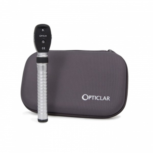Opticlar VisionMed Pocket Pro Ophthalmoscope with Hygena Metal Handle & Zip Case (100.015.022)