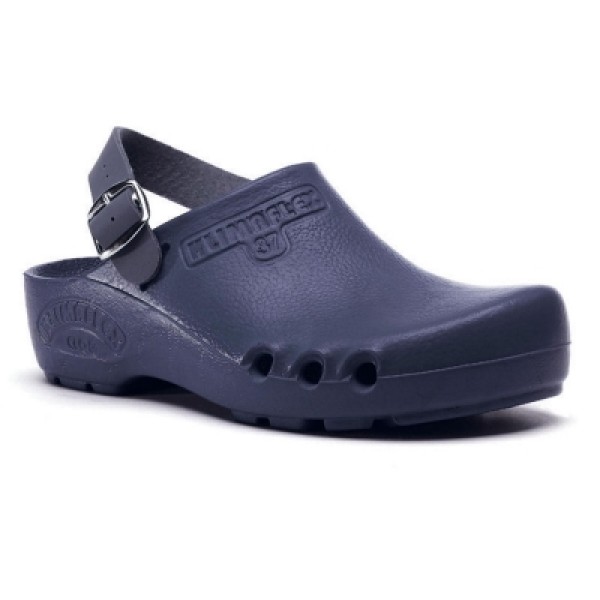 Toffeln Unisex Kilma Flex Clog Side Vents Heel Strap Navy (0168N)