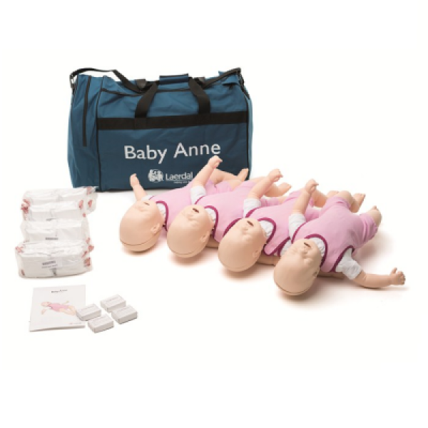 Laerdal Baby Anne CPR Trainer - Light Skin (Pack of 4) (131-01050)