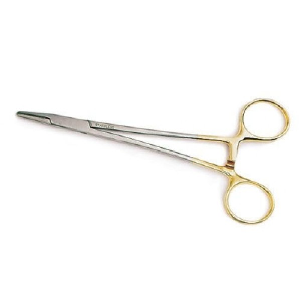 AW Reusable Crile Wood Needle Holder TC Gold 6 Inch 15cm (D.410.15TC)