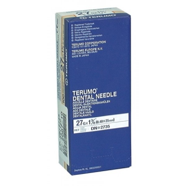 Terumo Dental Needles 27Gx1 3/8 Inch (100) (ANT027)