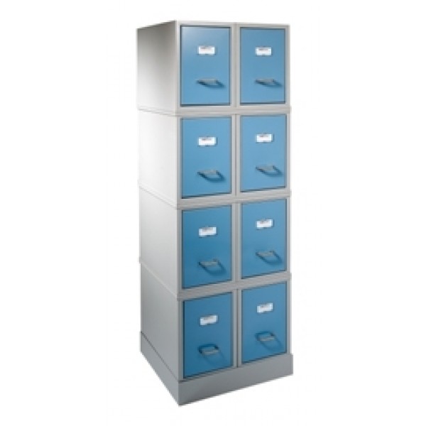 Amerson 8 Drawer Modular Filing Cabinet (2 x 4) For FP25 Dental Records (3M6H102X4) 