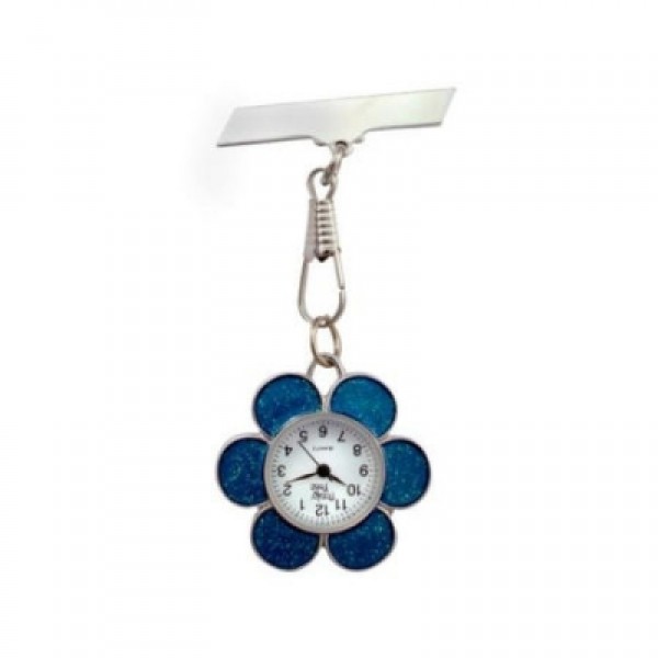 Funky Fobz Blue Flower Fob Watch (W43512)