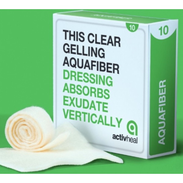 Activheal Aquafiber Dressing 10cm x 10cm (Pack of 10)