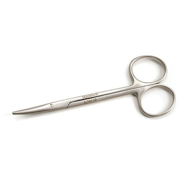 AW Reusable Strabismus Scissors 4.5 Inch / 11cm Curved (A.741.12)