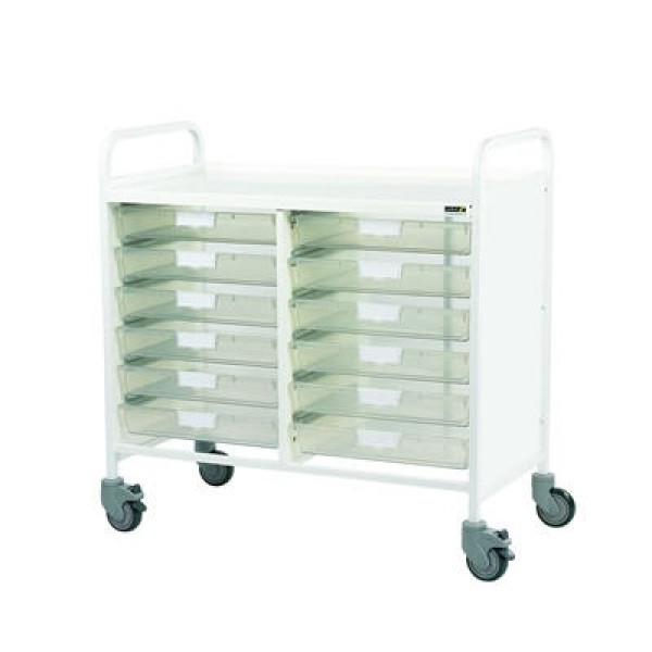 Sunflower Vista 100 Trolley - 12 Single Clear Trays (Sun-MPT16C)