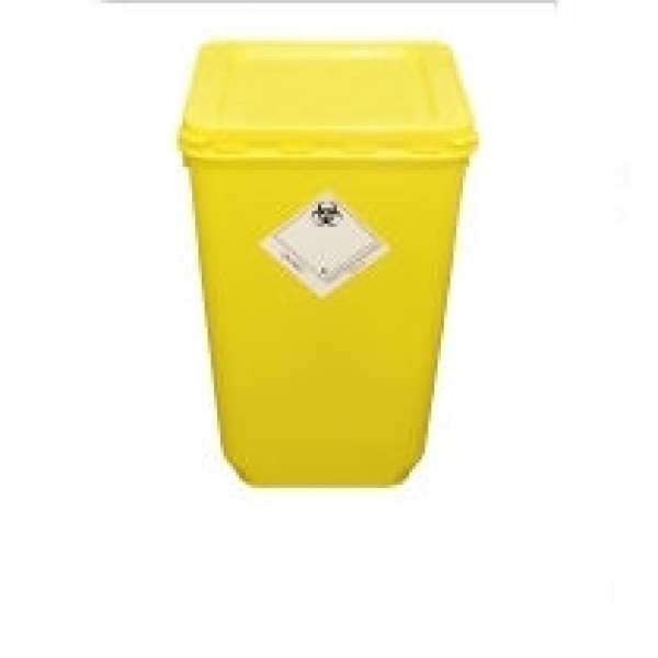 Daniels Wiva Disposable Bin Yellow 60 Litre with Standard Lid (DD102)